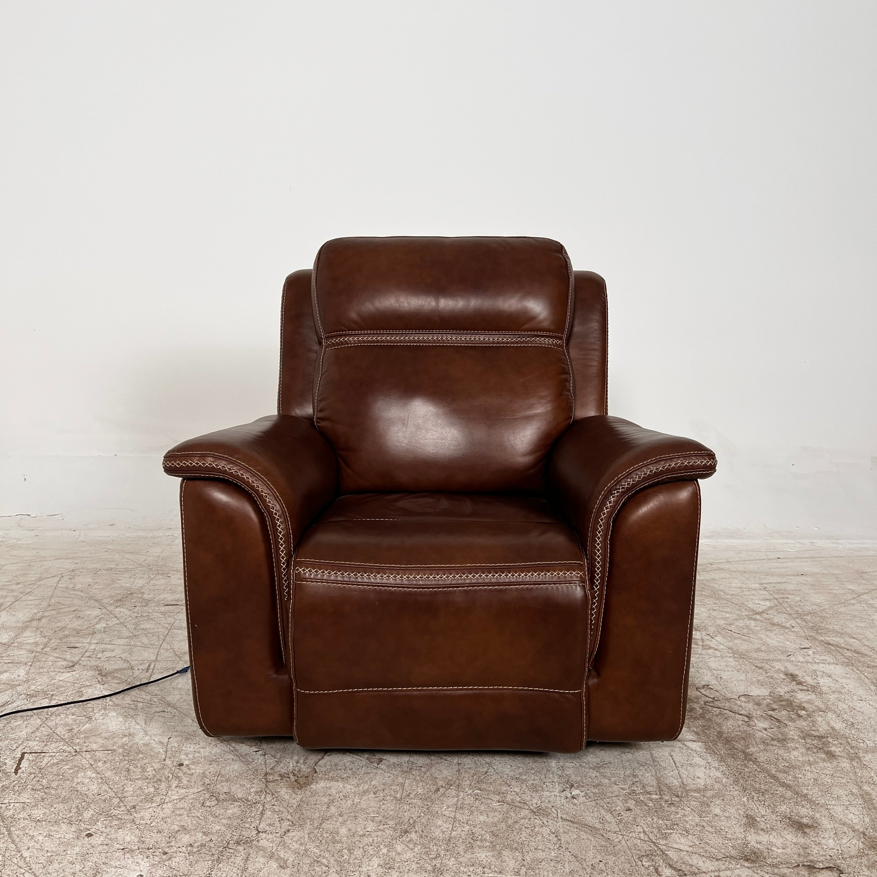 Power Recliner leather Chair. Electric reclining chair. Delivery available.
