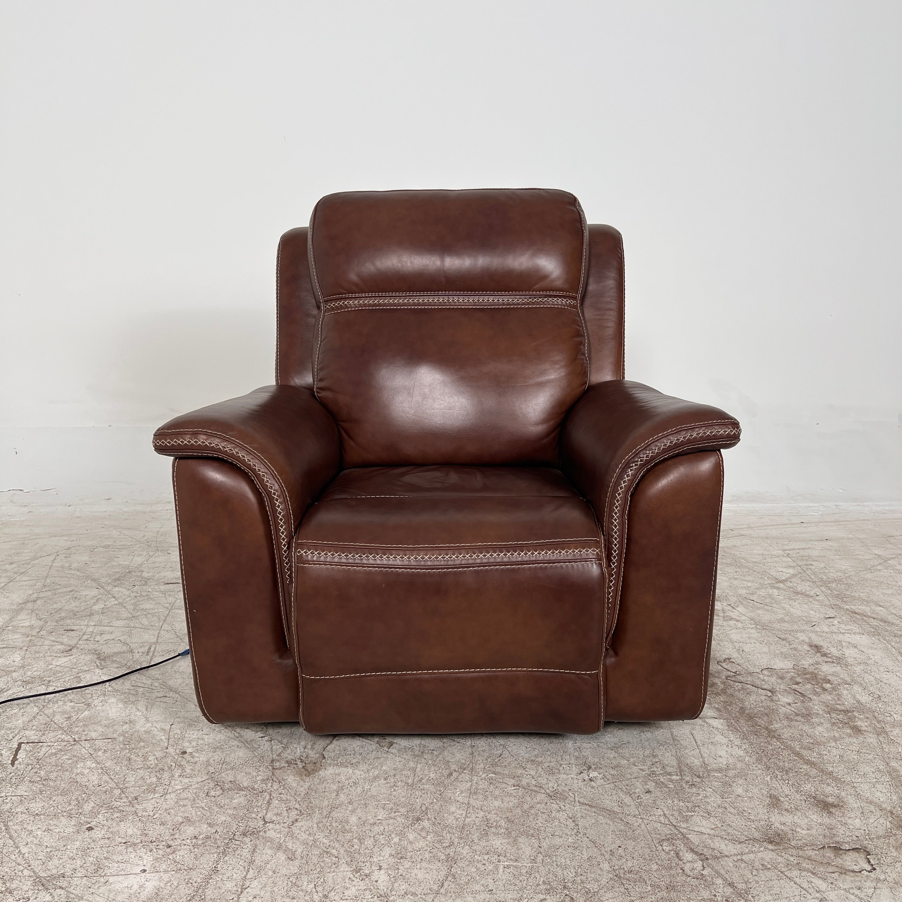 Power Recliner leather Chair. Electric reclining chair. Delivery available.