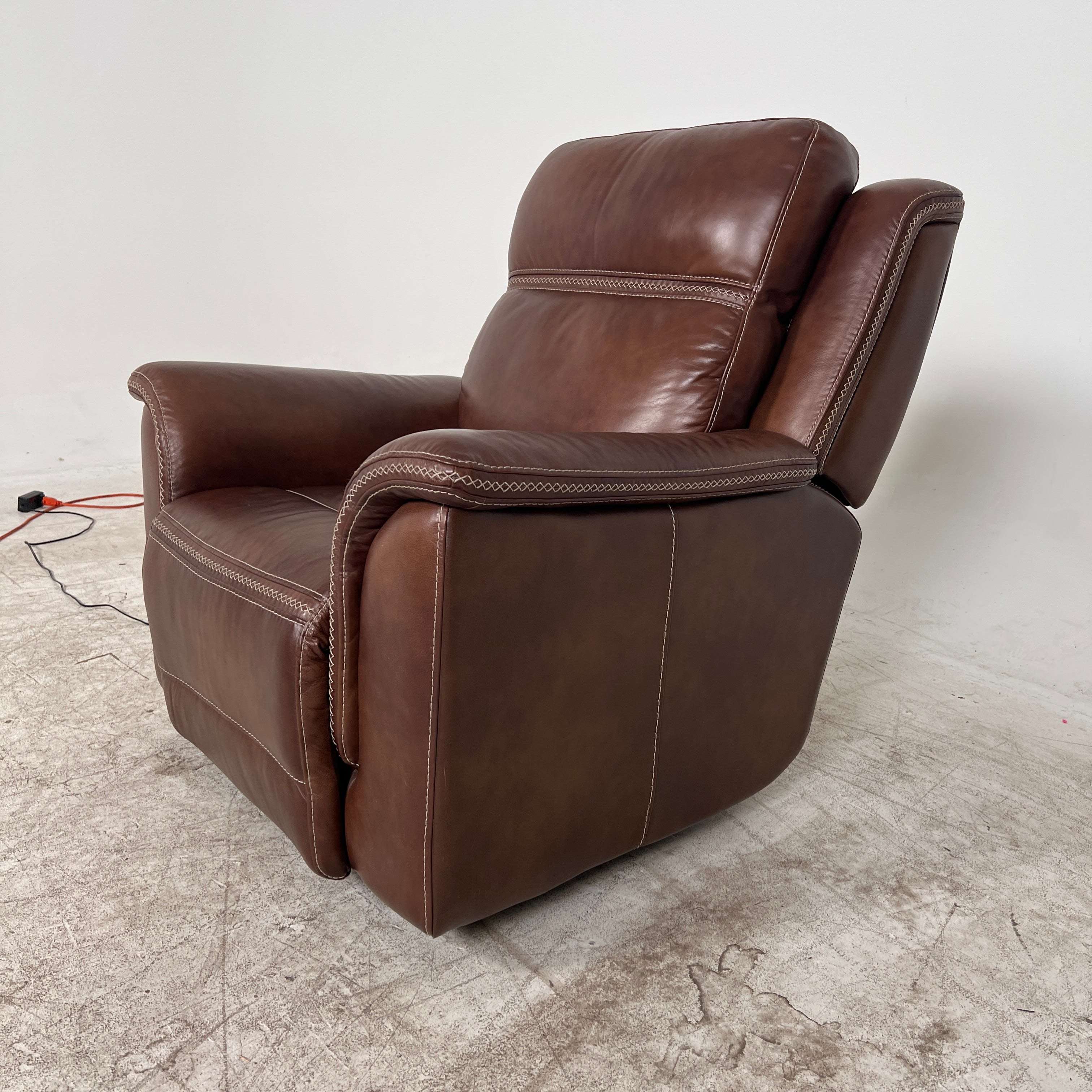 Power Recliner leather Chair. Electric reclining chair. Delivery available.