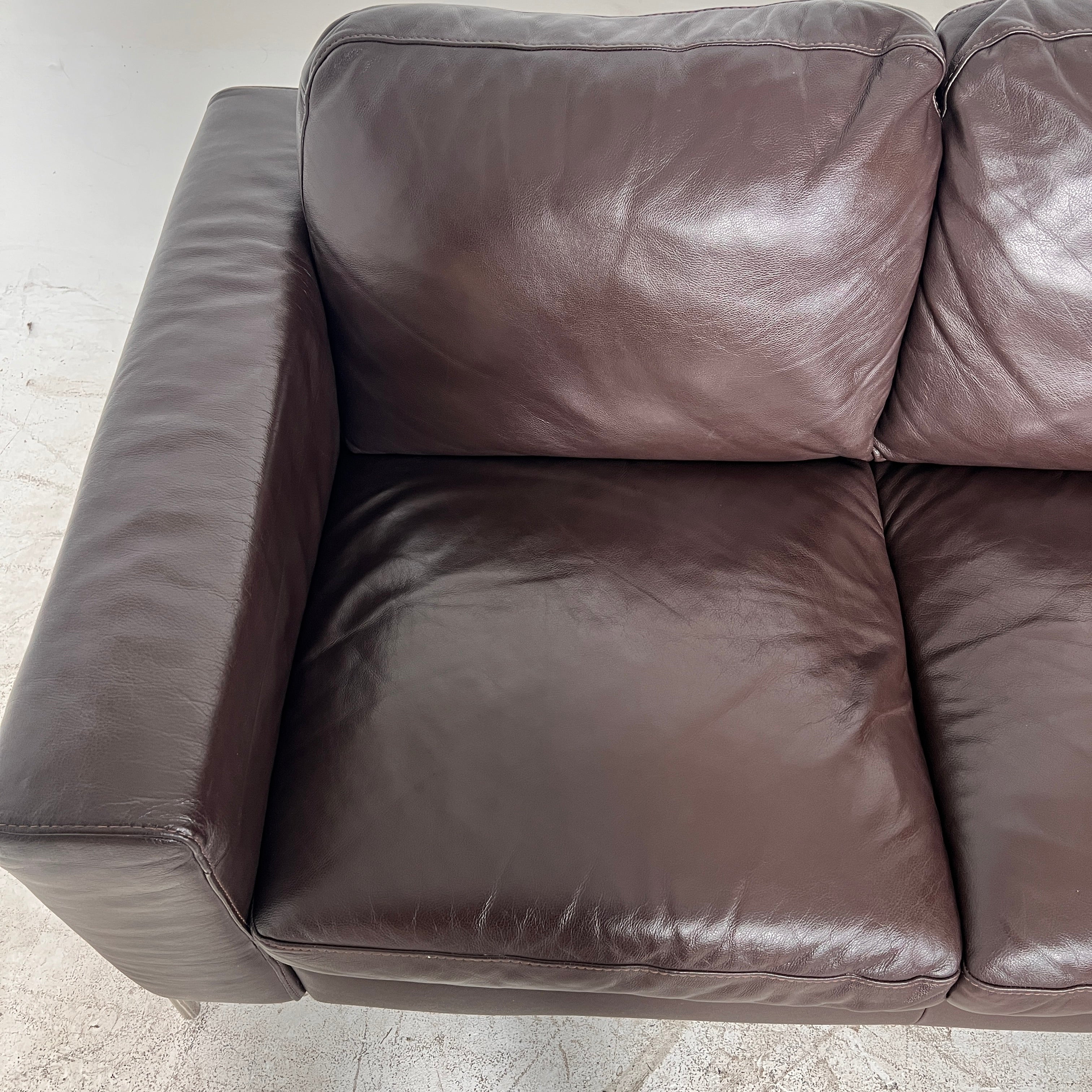 ItalSofa leather Sectional. Brown L shaped sofa couch. Delivery available