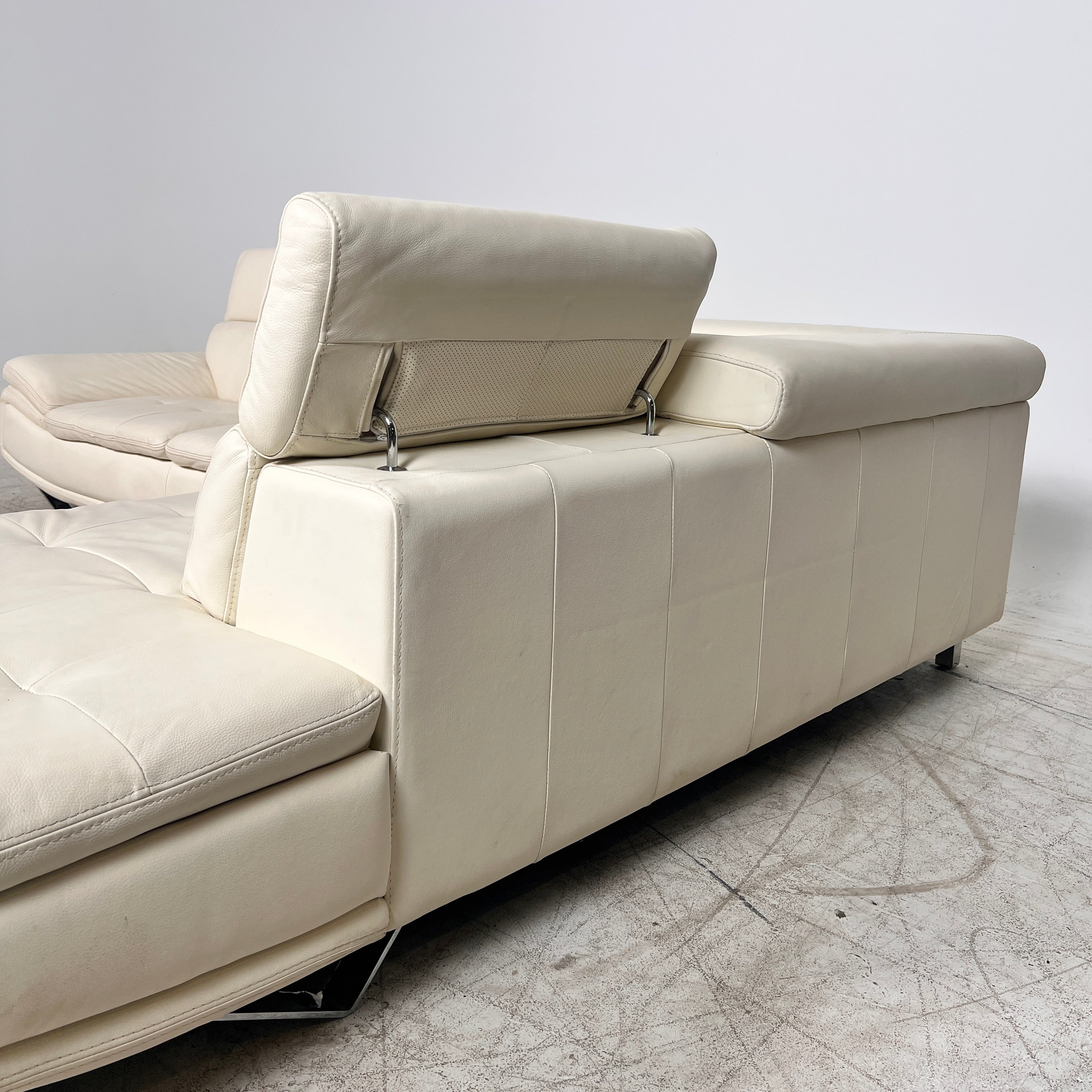 Scan Design Leather sectional. L shaped sofa couch. Delivery available