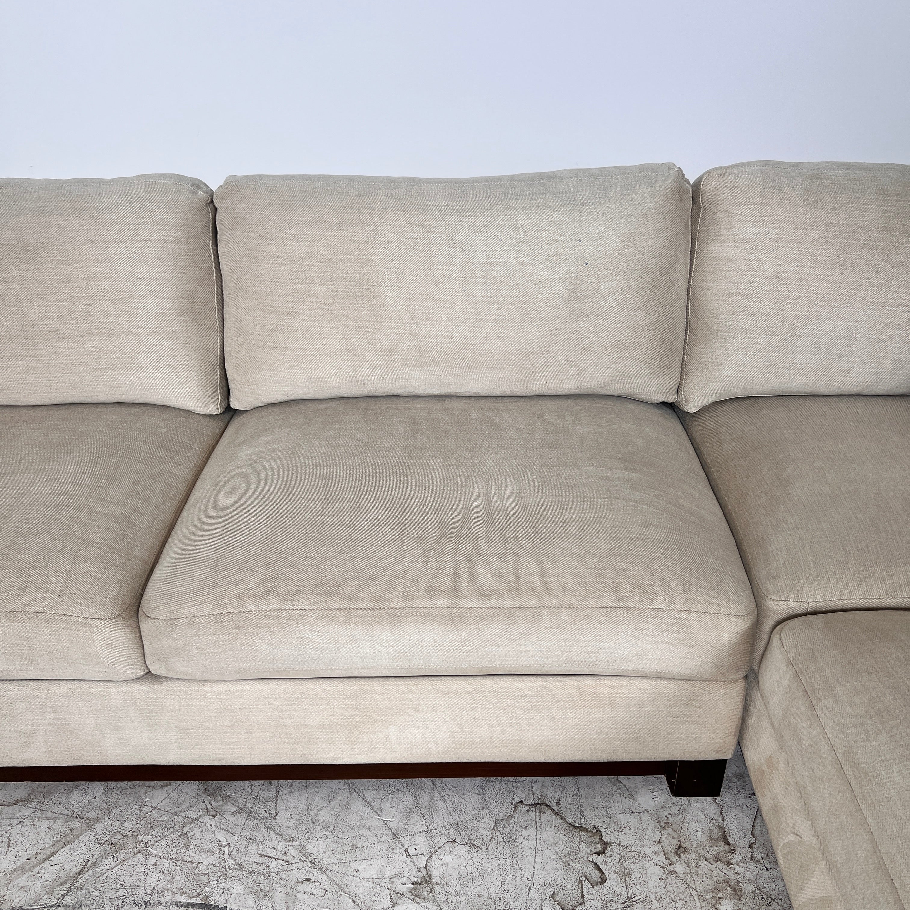 Thomasville Sectional + matching ottoman. L shaped sofa couch. Delivery available