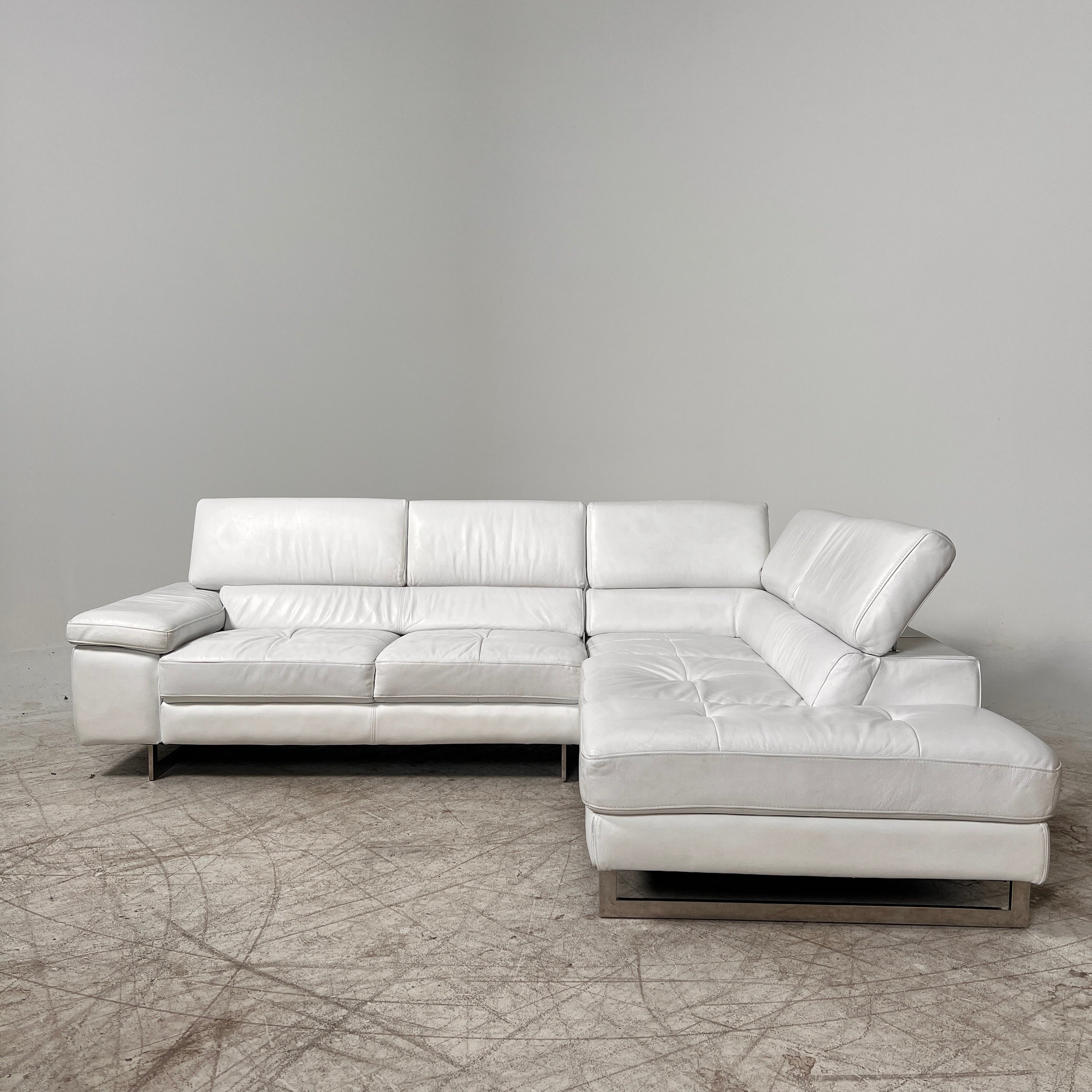 Scan Design leather Sectional. L shaped sofa couch. Delivery Available