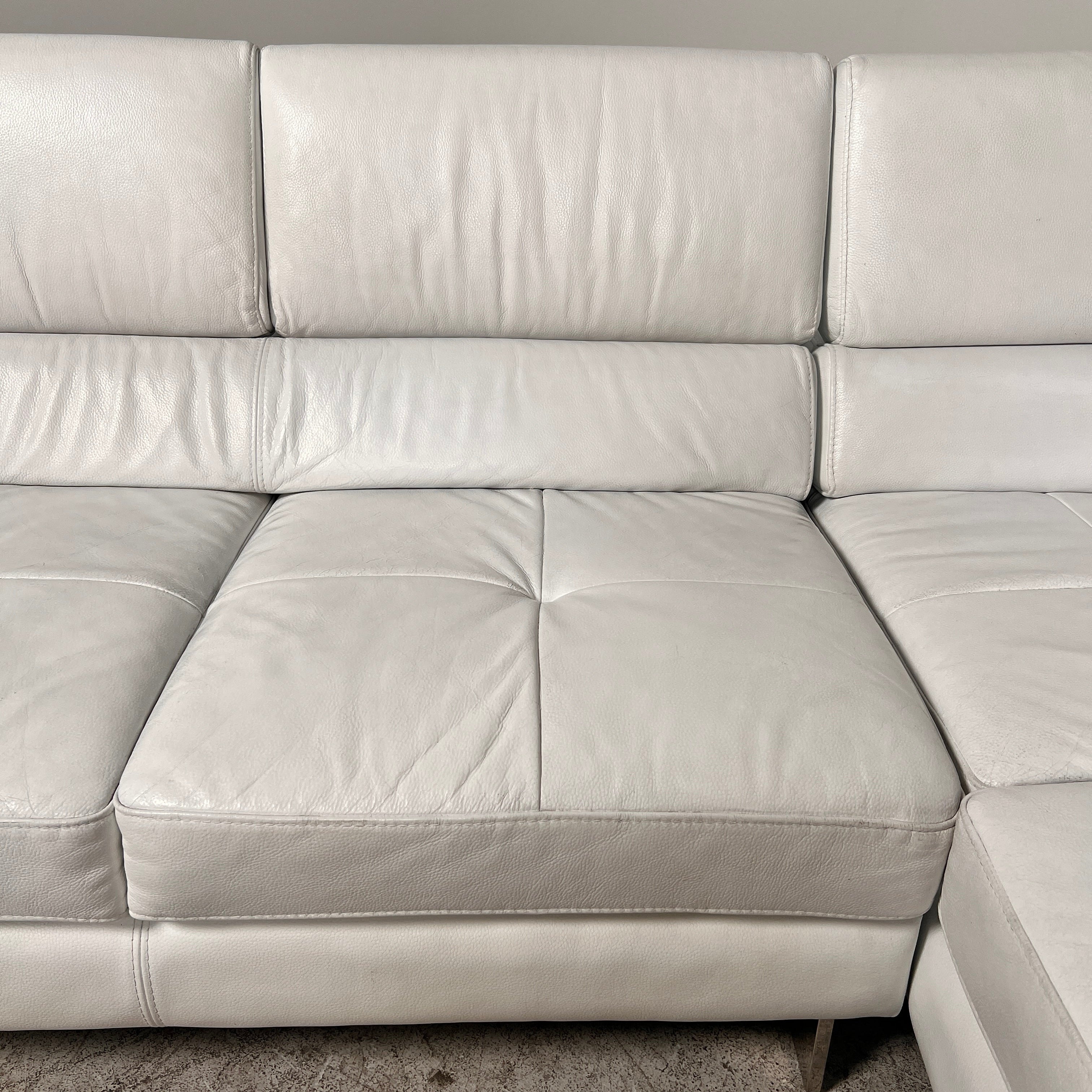 Scan Design leather Sectional. L shaped sofa couch. Delivery Available