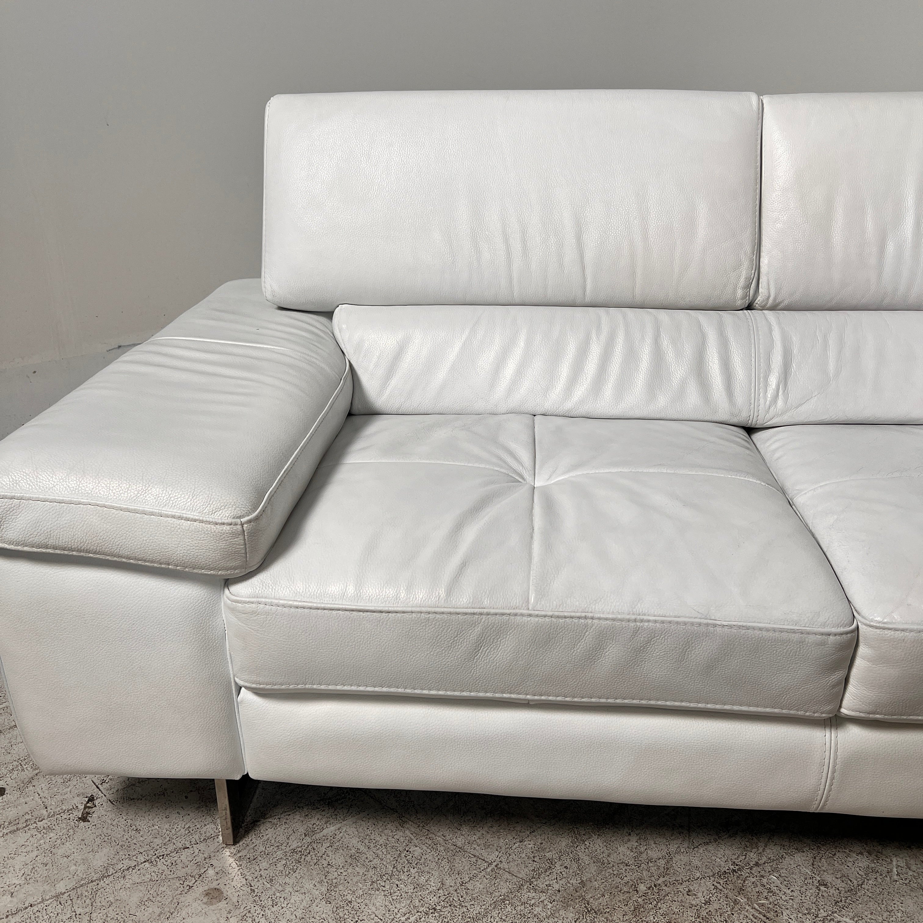Scan Design leather Sectional. L shaped sofa couch. Delivery Available