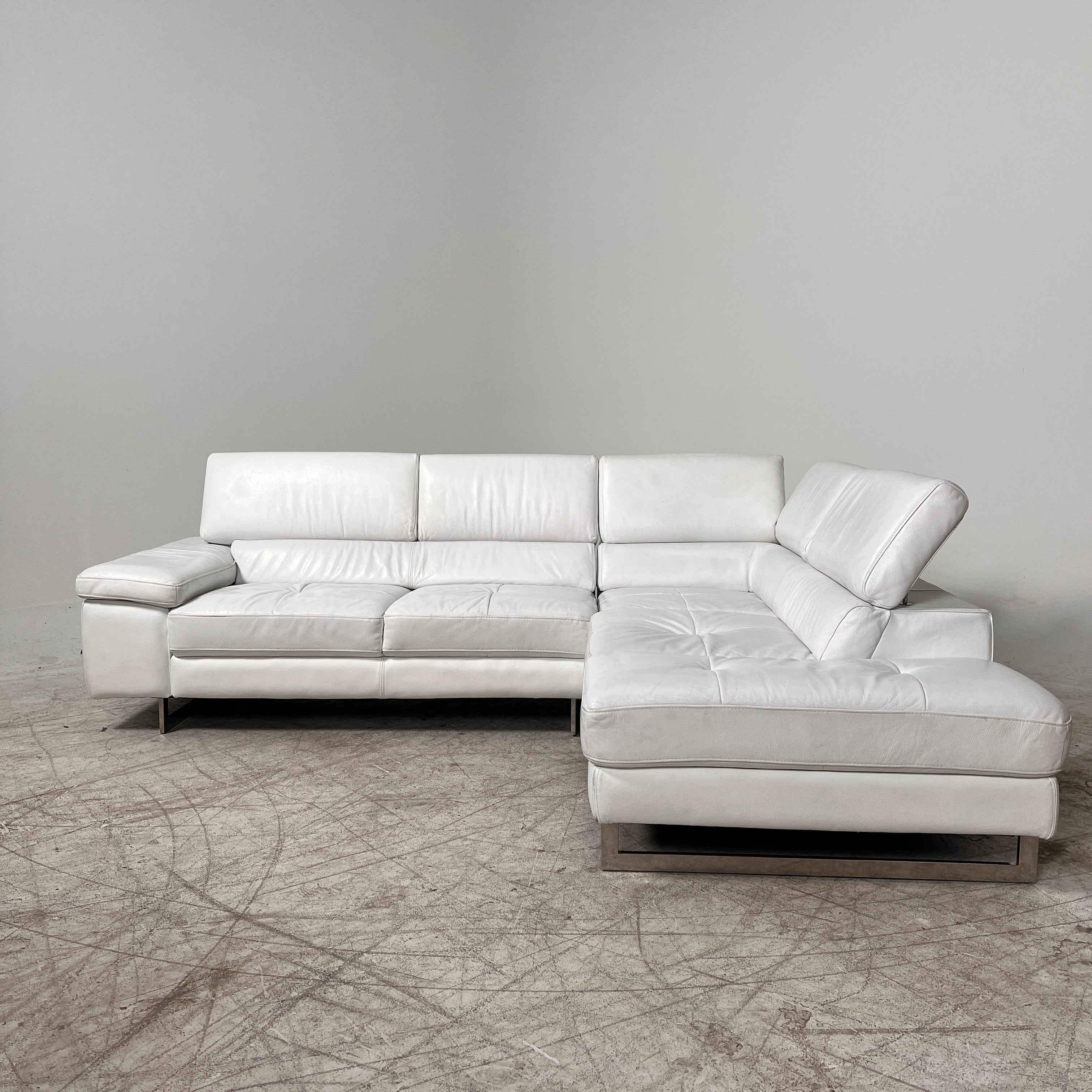 Scan Design leather Sectional. L shaped sofa couch. Delivery Available