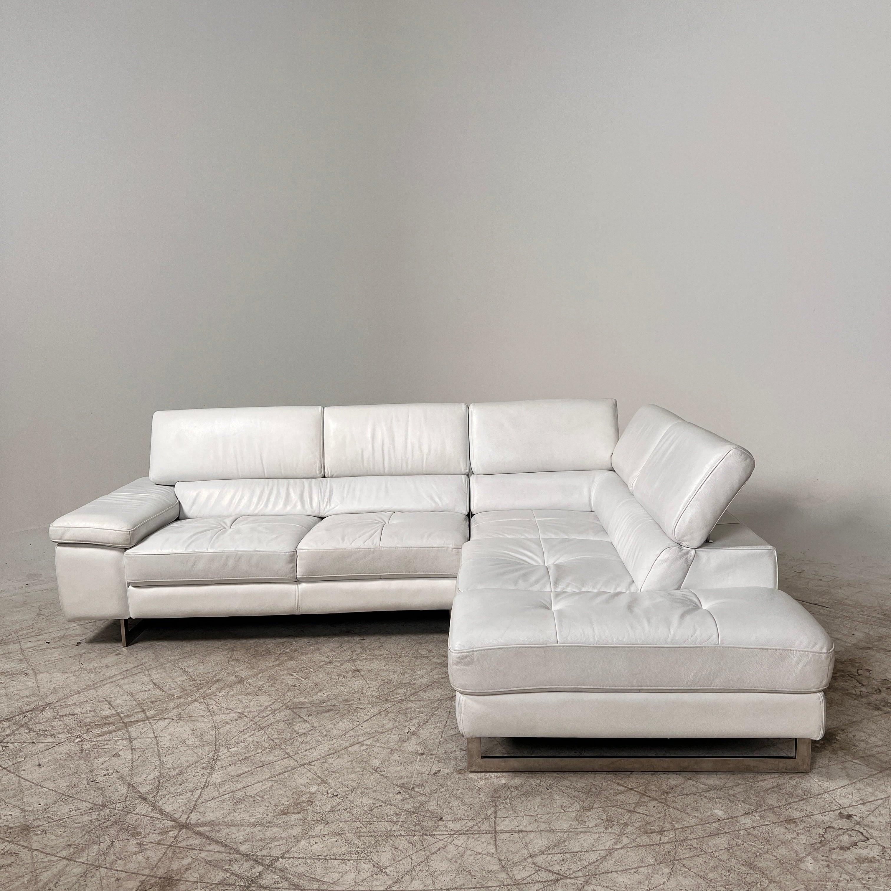 Scan Design leather Sectional. L shaped sofa couch. Delivery Available