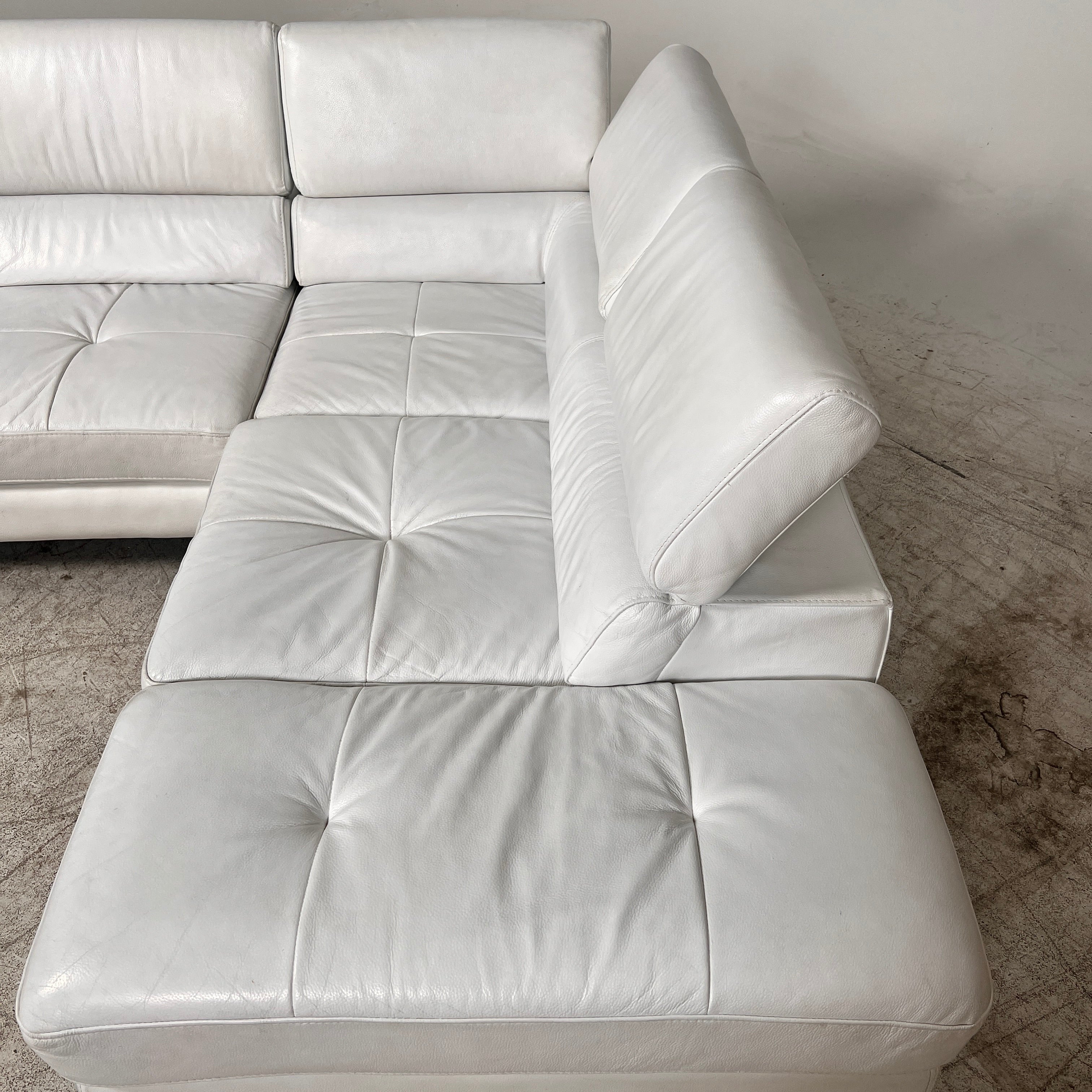 Scan Design leather Sectional. L shaped sofa couch. Delivery Available