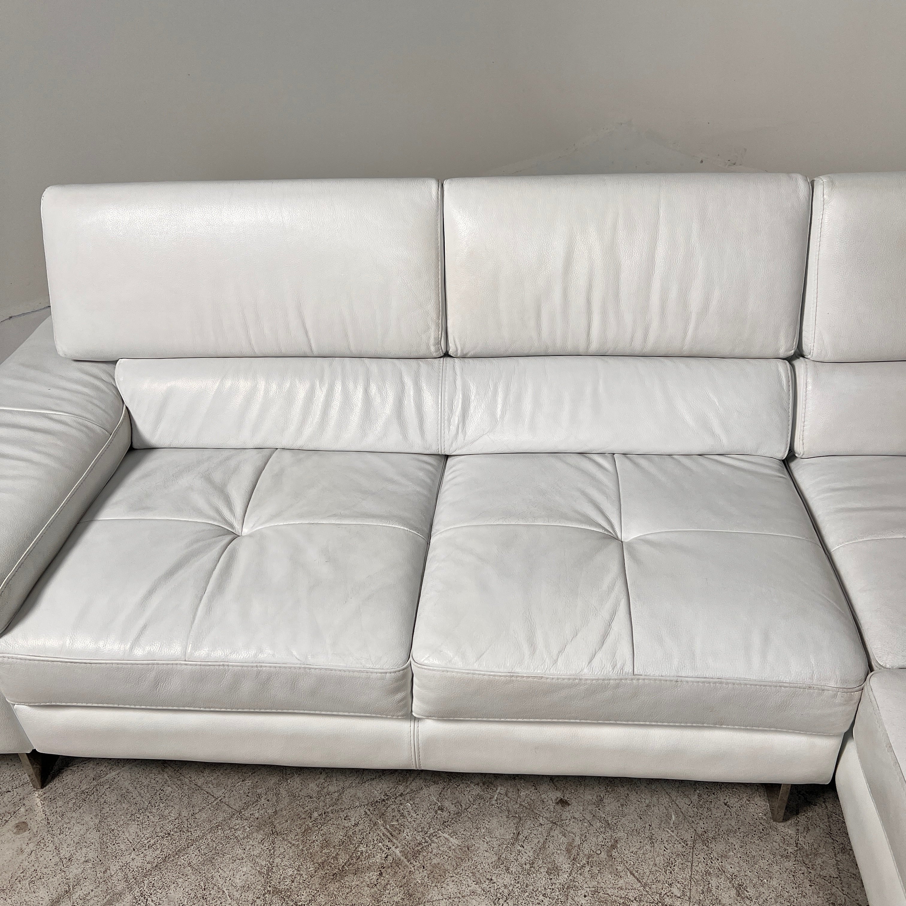 Scan Design leather Sectional. L shaped sofa couch. Delivery Available