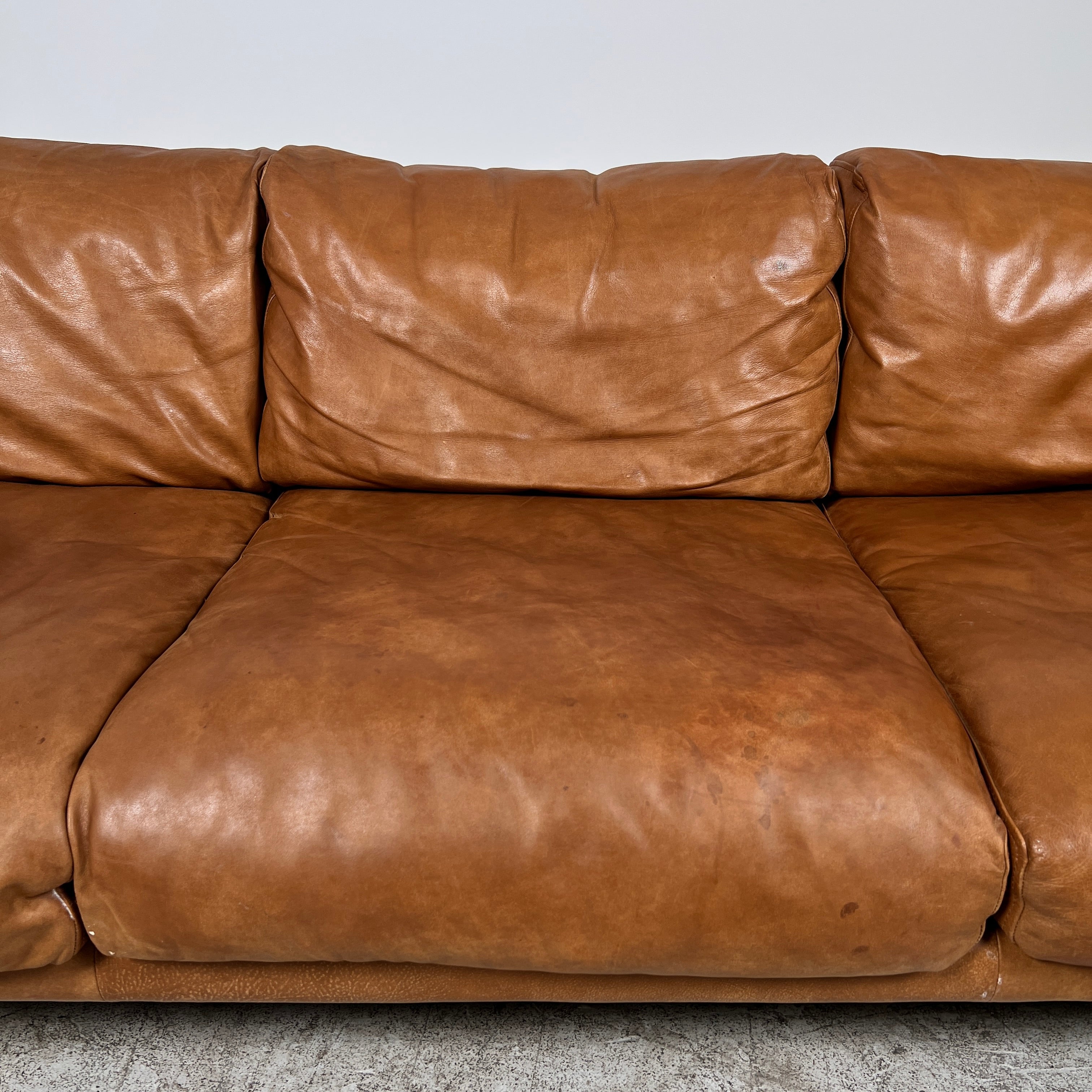 Article Nirvana 3 seater Sofa couch. Down filled MCM leather couch. delivery available