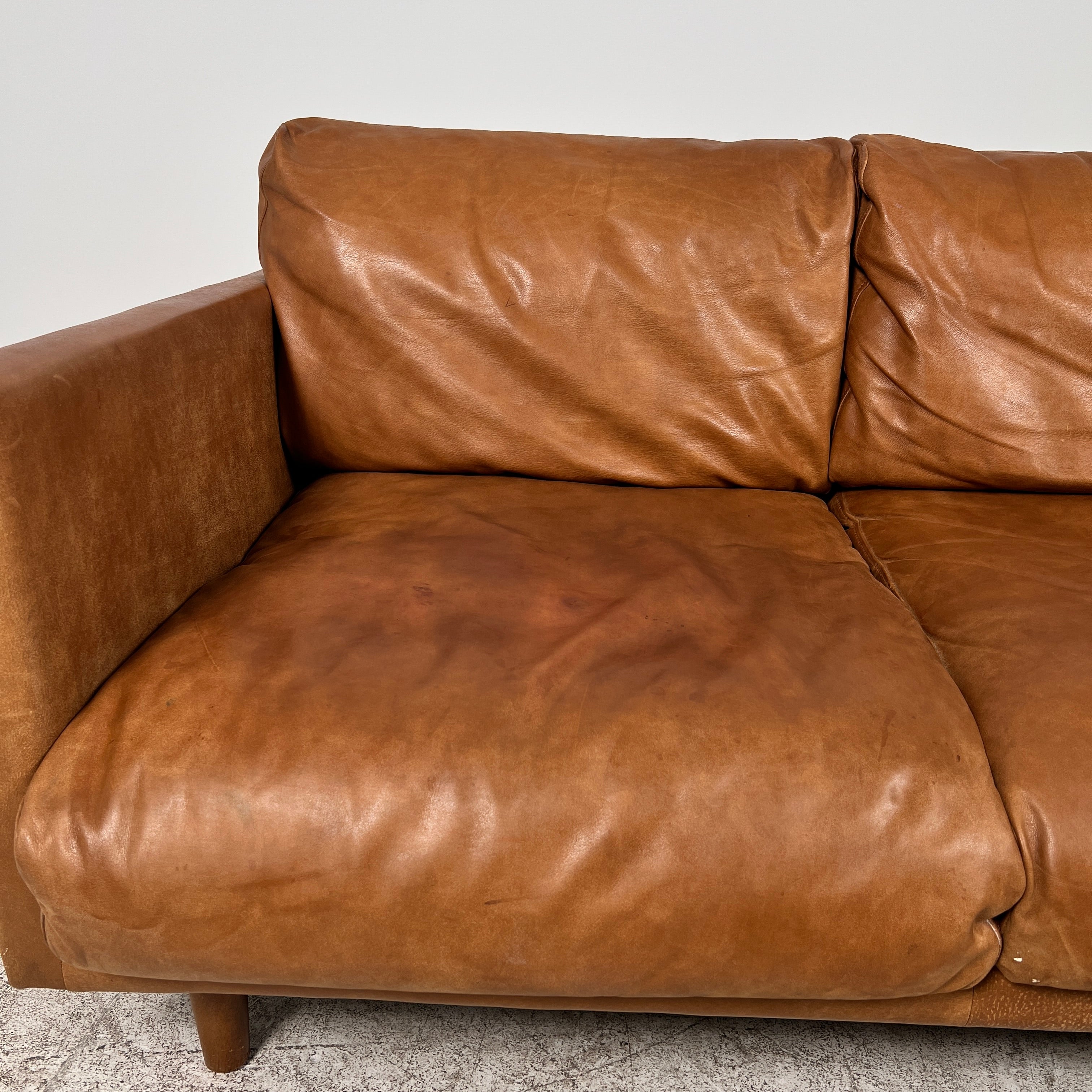 Article Nirvana 3 seater Sofa couch. Down filled MCM leather couch. delivery available