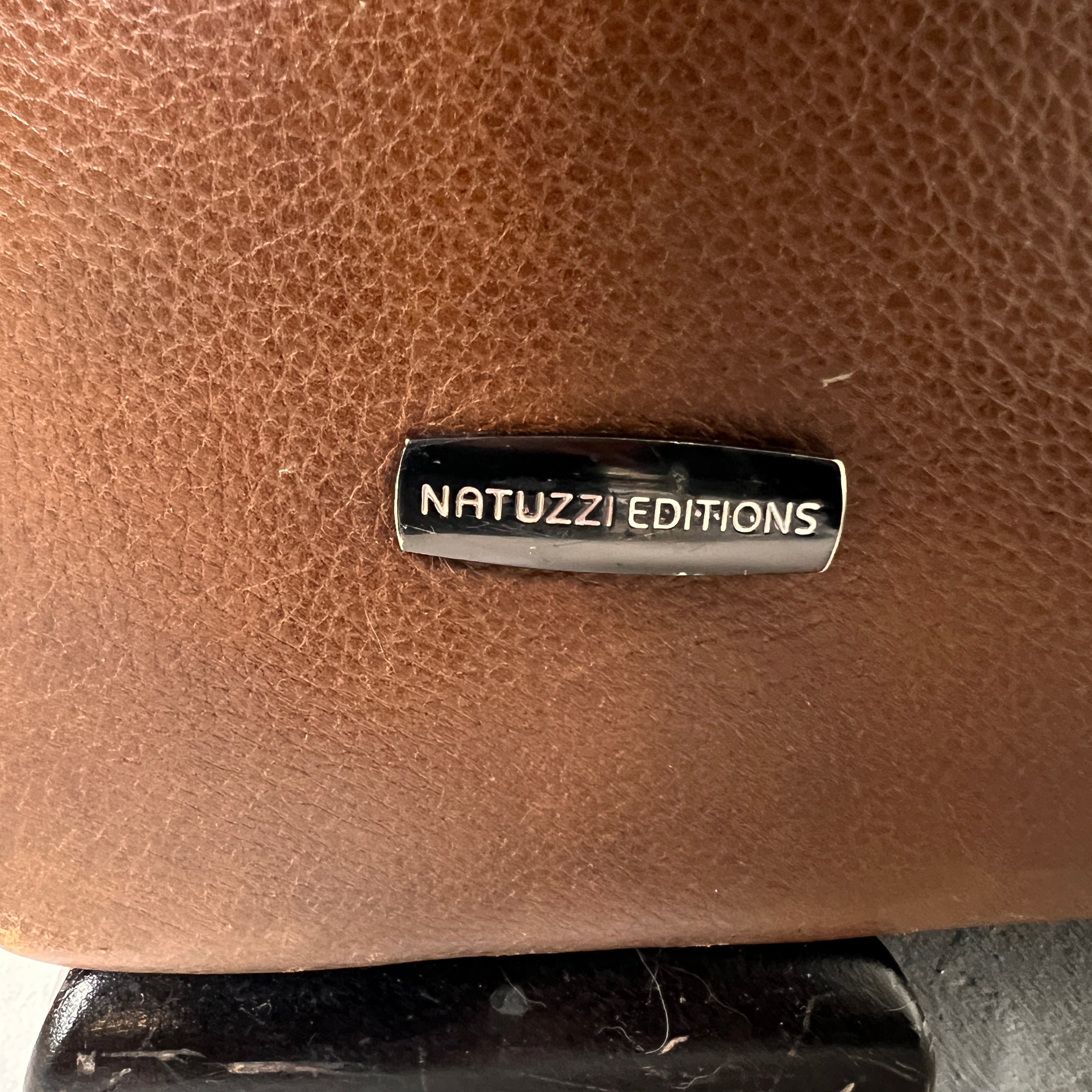 Natuzzi Editions Brown leather armchair. Genuine Leather chair. Delivery available