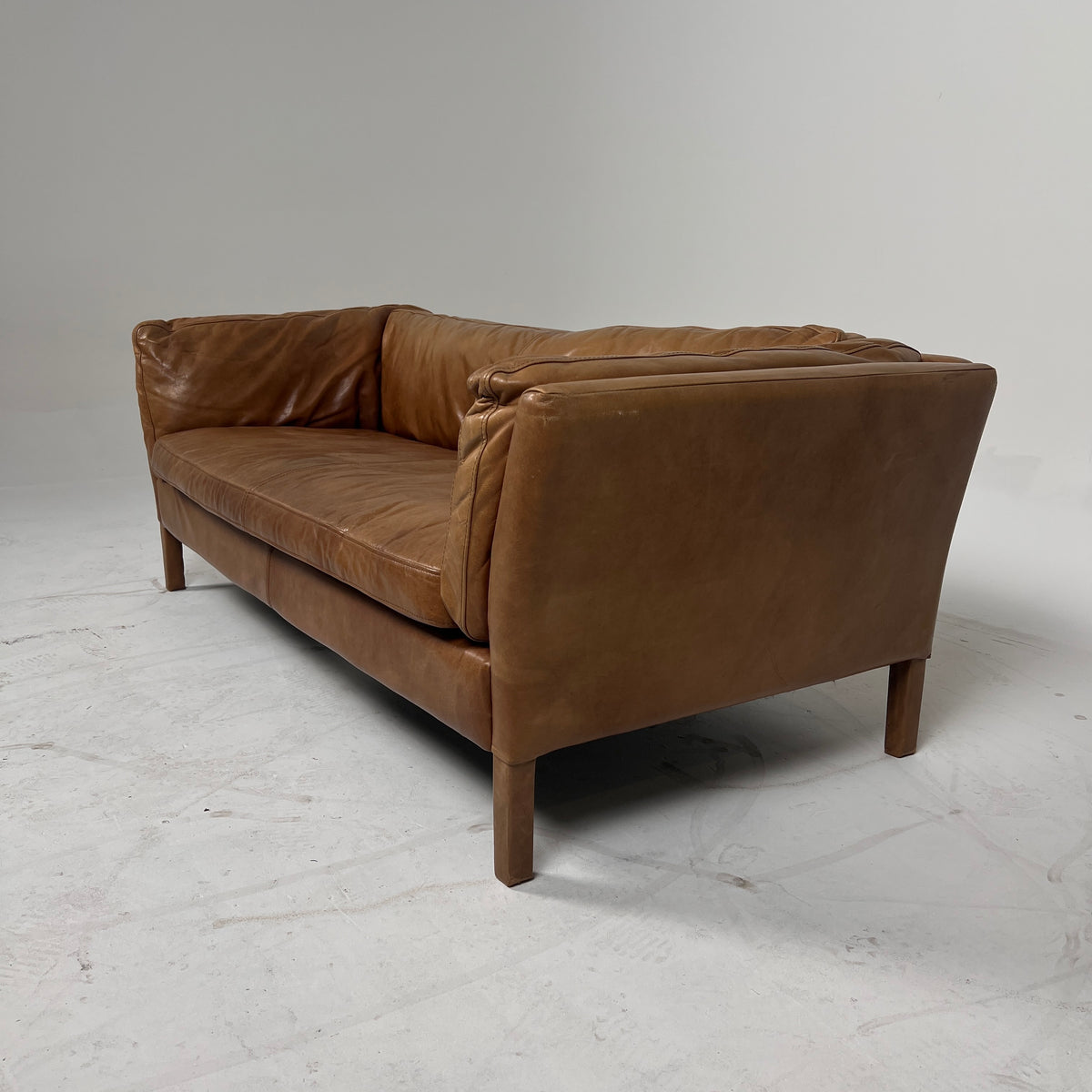 Restoration Hardware Sorensen leather Sofa. Rh leather loveseat. Delivery available