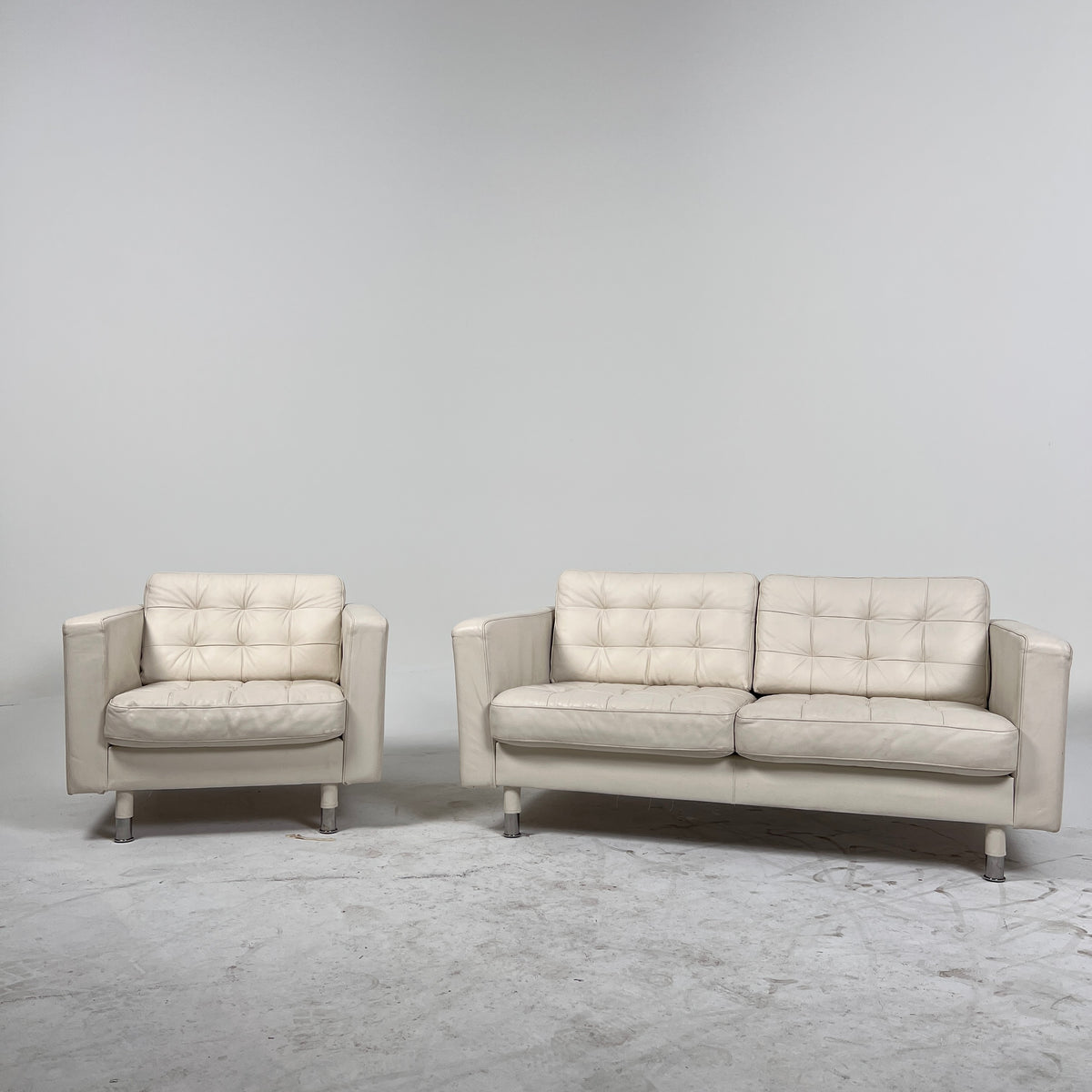 Ikea Morabo Sofa Set. 2+1 leather sofa + armchair couch. Delivery available