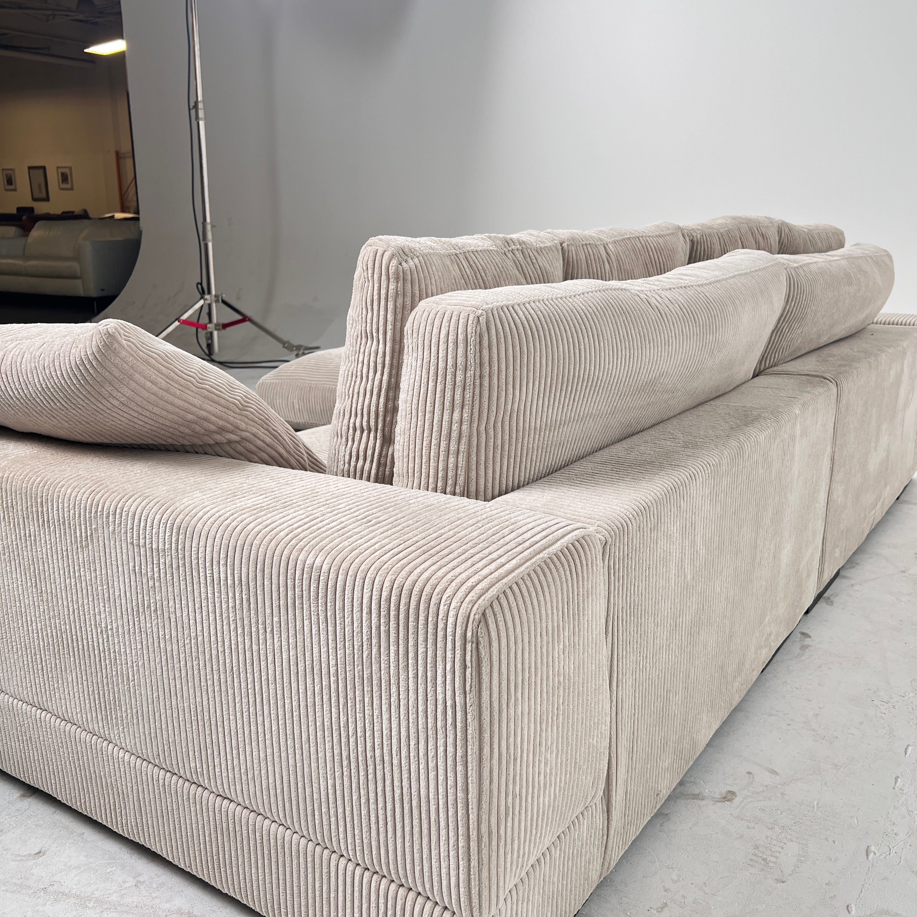 Moe's Plunge Sectional. Reversible L shaped sofa couch. Delivery available
