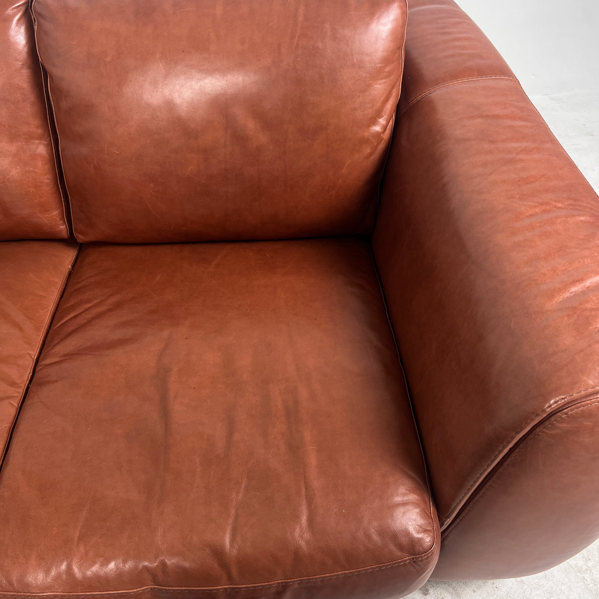 Calia Italia Leather Sofa Set. Aniline leather 3+2 Couch set. Delivery available