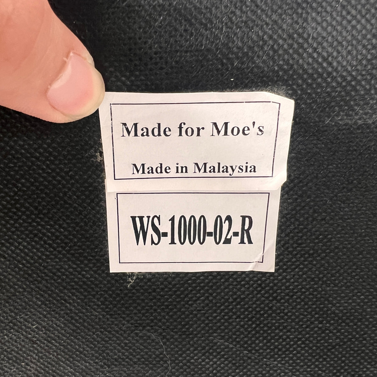 Moe's Collection Leather Sectional. Black L shaped sofa couch. Delivery available