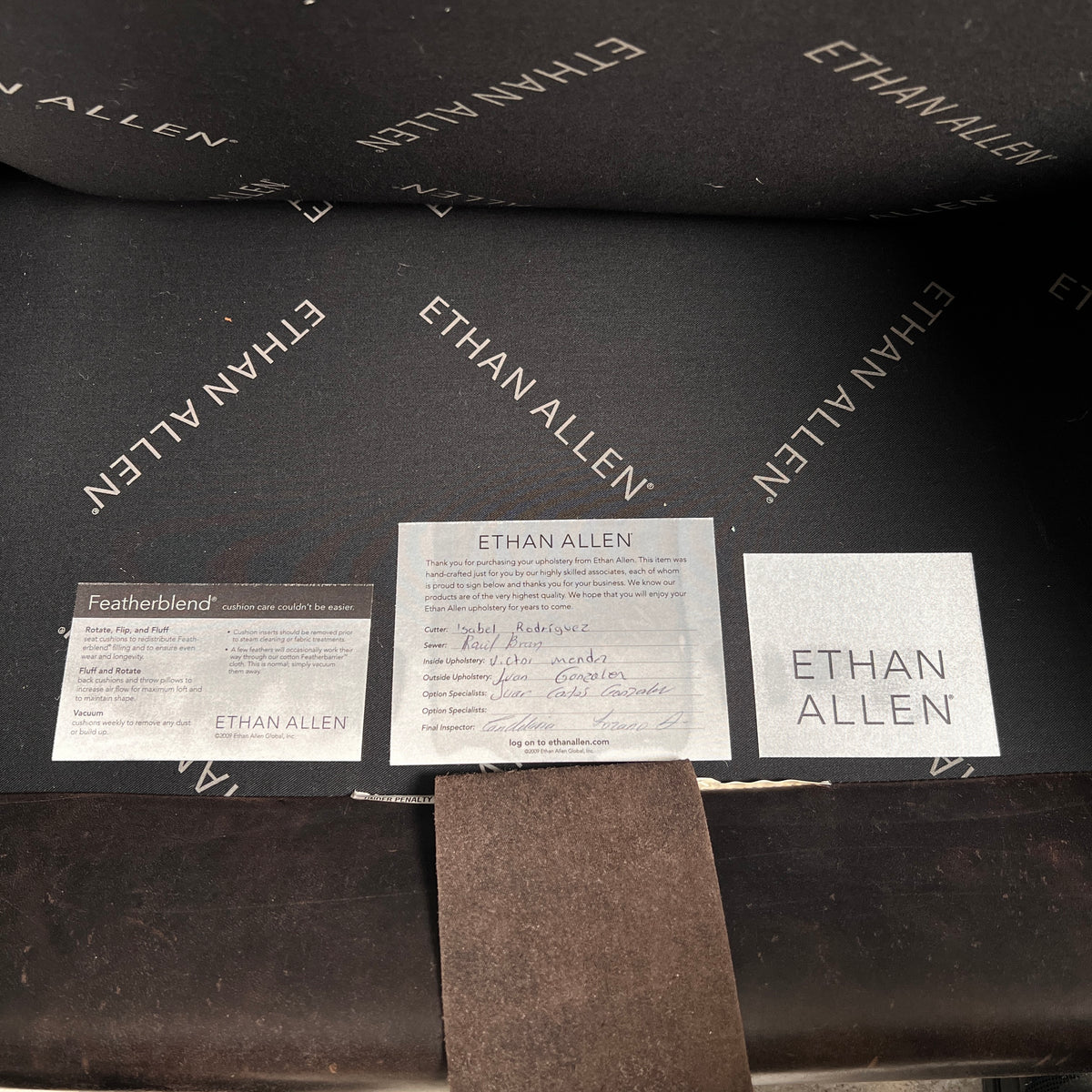 Ethan Allen Distressed leather Club Chairs. MCM Pair of Armchairs. Delivery available