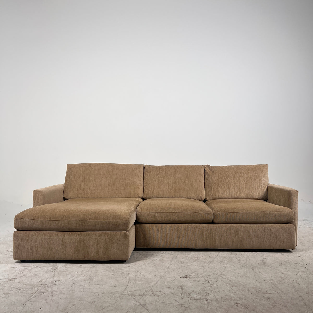 Crate and Barrel Sectional. High end L shaped sofa couch. Delivery available