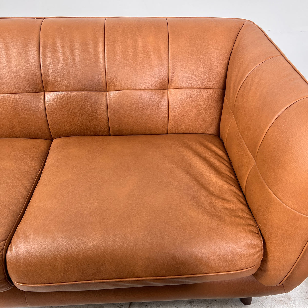 Amax Leather Sofa + couch set. Cognac mcm Leather 3+2 set. Delivery available