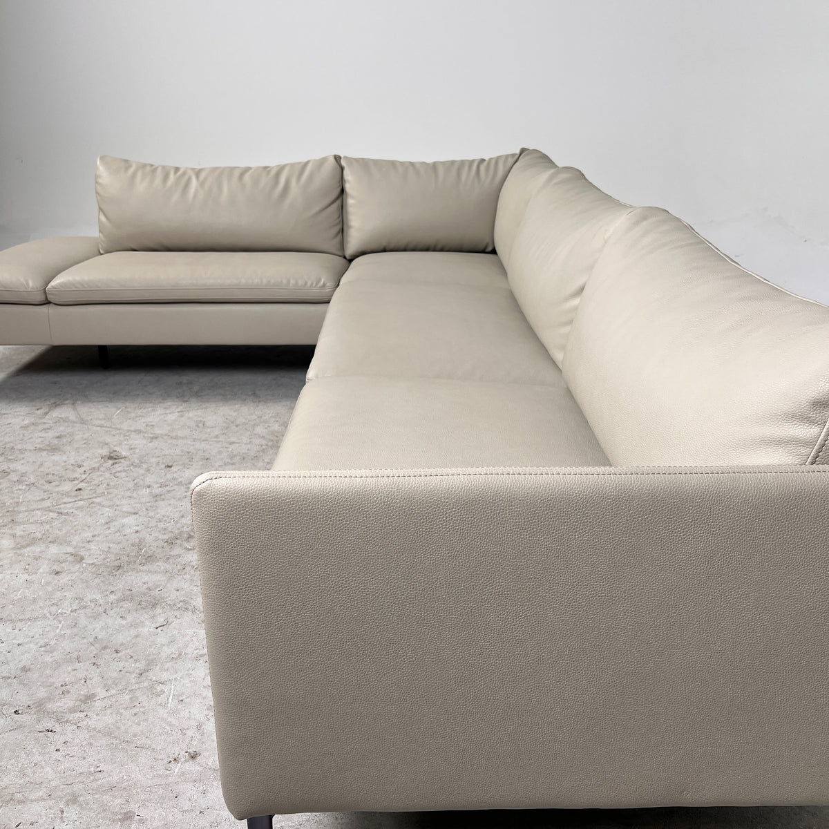Structube Toscan Leather Sectional. Faux leather L shaped sofa couch. Delivery available