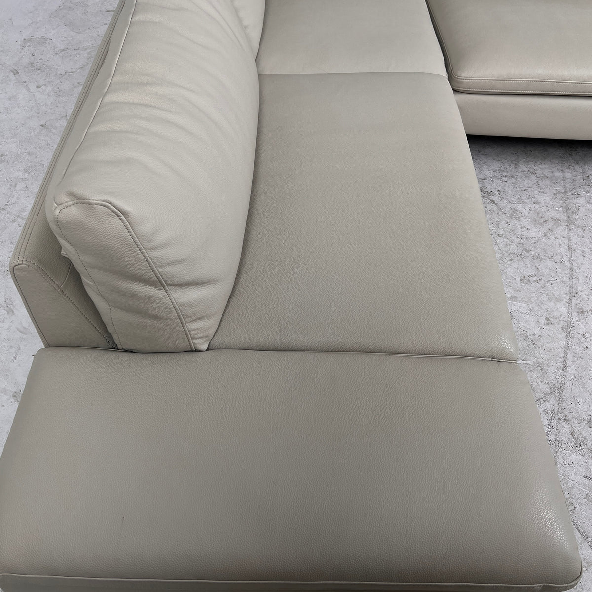 Structube Toscan Leather Sectional. Faux leather L shaped sofa couch. Delivery available