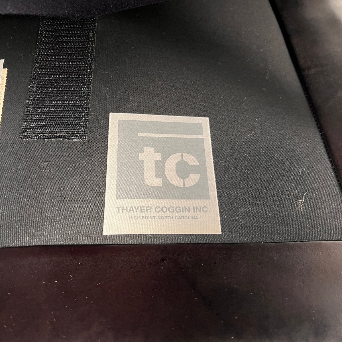 Thayer Coggin Inc Distressed leather Armchair. High End chair. Delivery available