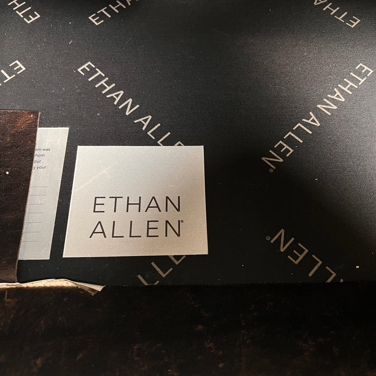 Ethan Allen Leather Loveseat. Distressed leather sofa couch. Delivery available