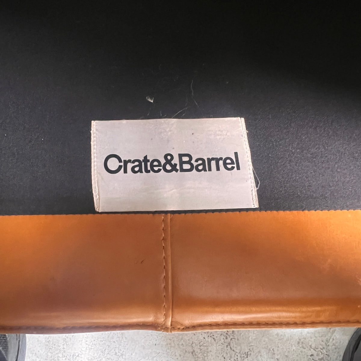 Crate and Barrel Leather Sofa set. 3+2 Cognac leather set. Delivery available