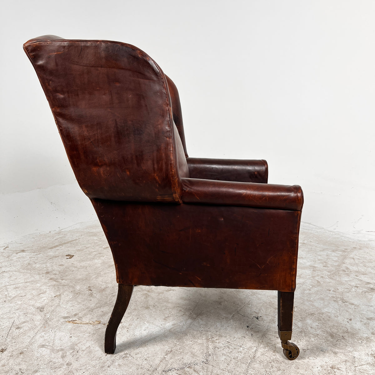 Restoration Hardware Wing Back Leather Chair. RH Armchair. delivery available
