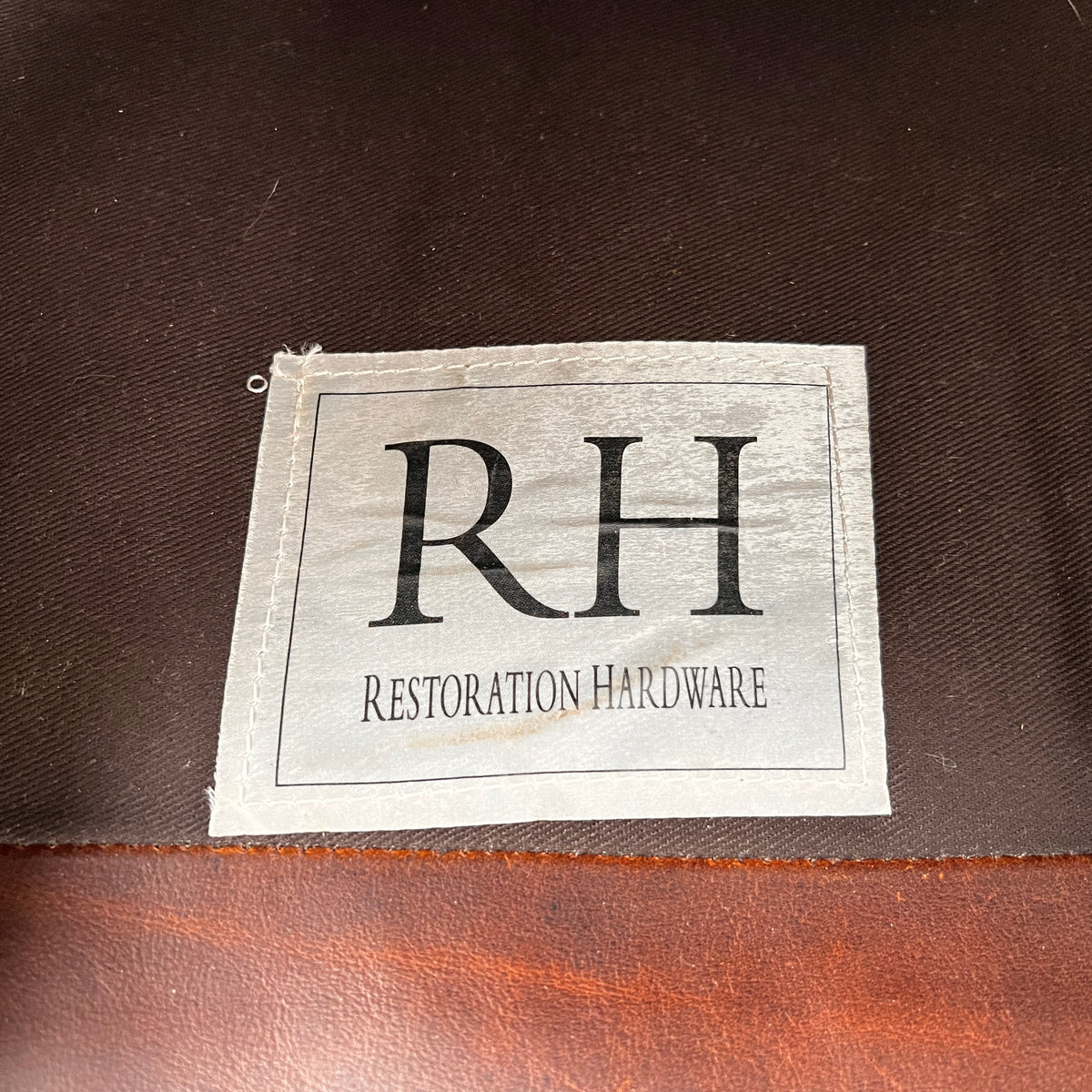 Restoration Hardware Wing Back Leather Chair. RH Armchair. delivery available