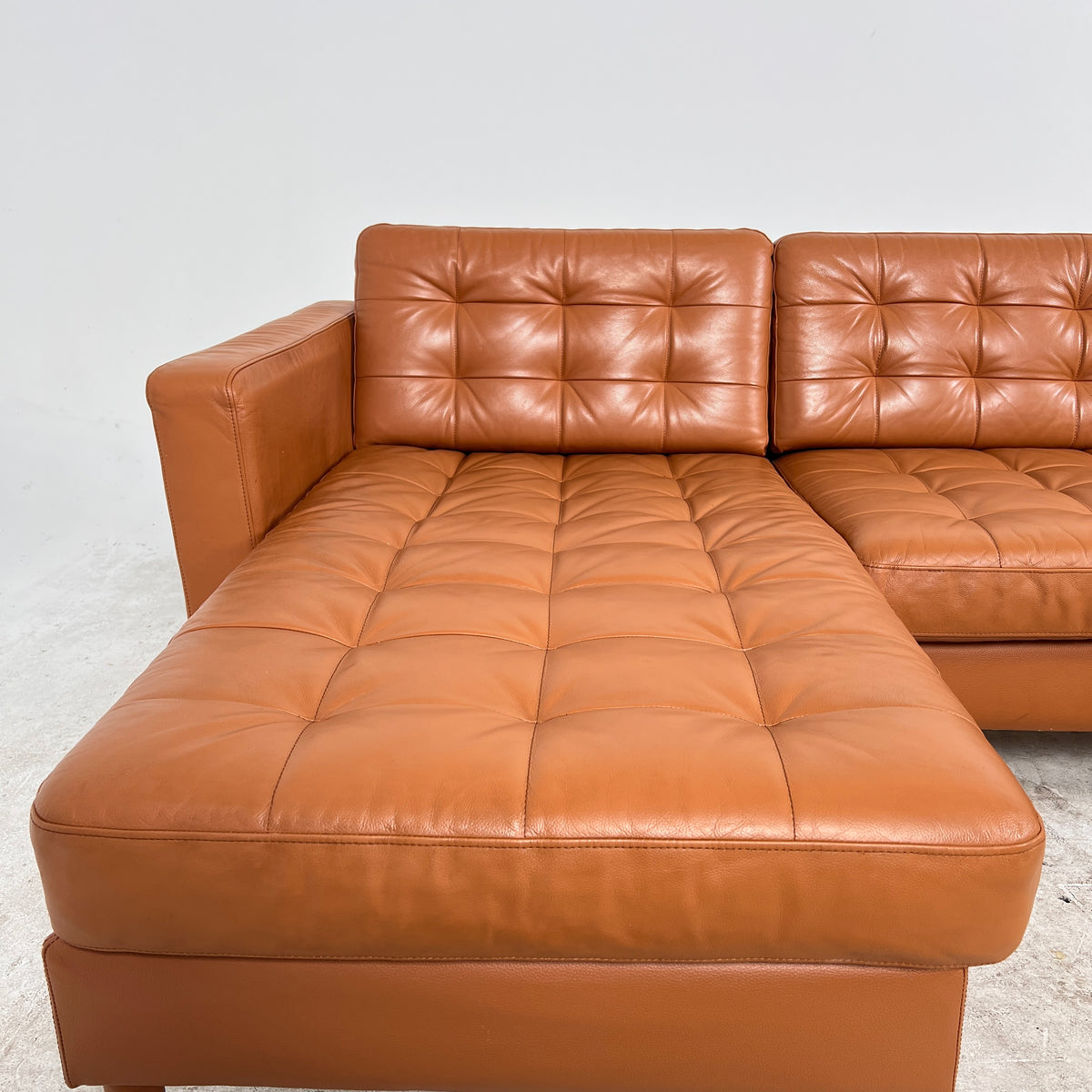 Ikea Morabo Sectional. Cognac Leather L shaped sofa couch. Delivery available