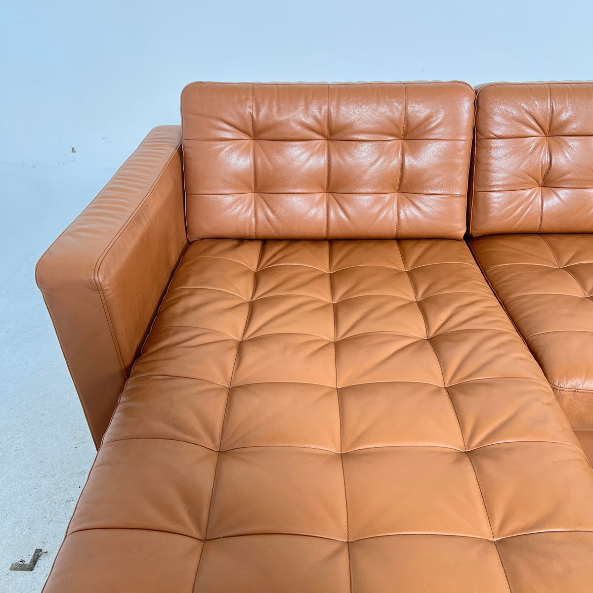 Ikea Morabo Sectional. Cognac Leather L shaped sofa couch. Delivery available