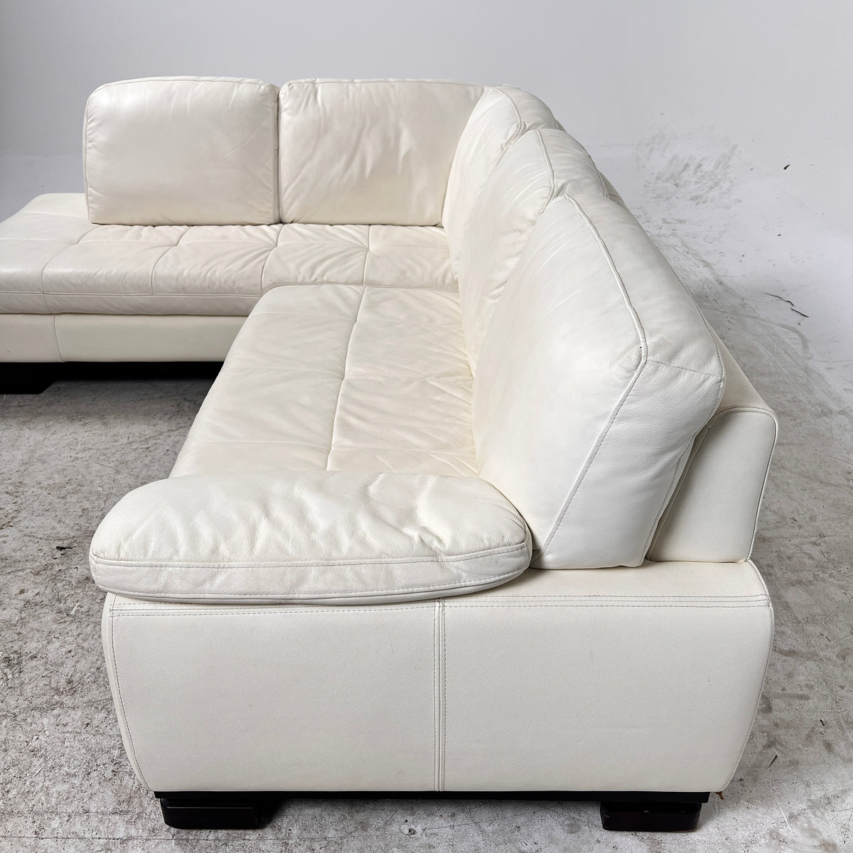 Scan Design Leather Sectional. L shaped sofa couch. Delivery available