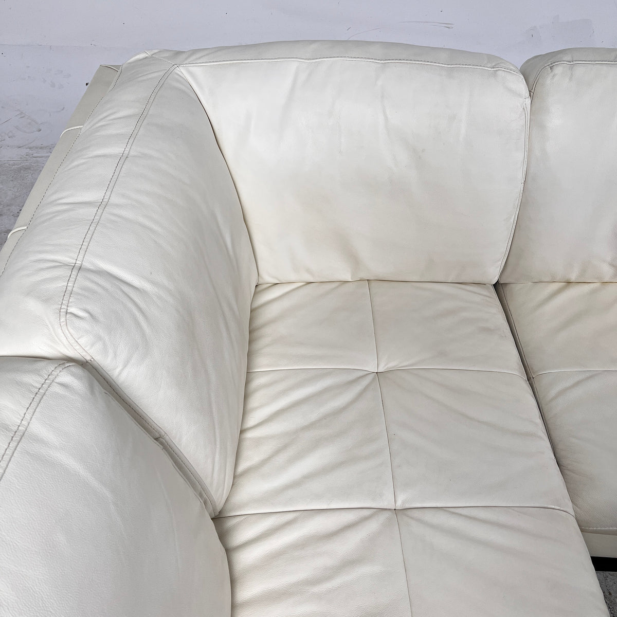 Scan Design Leather Sectional. L shaped sofa couch. Delivery available