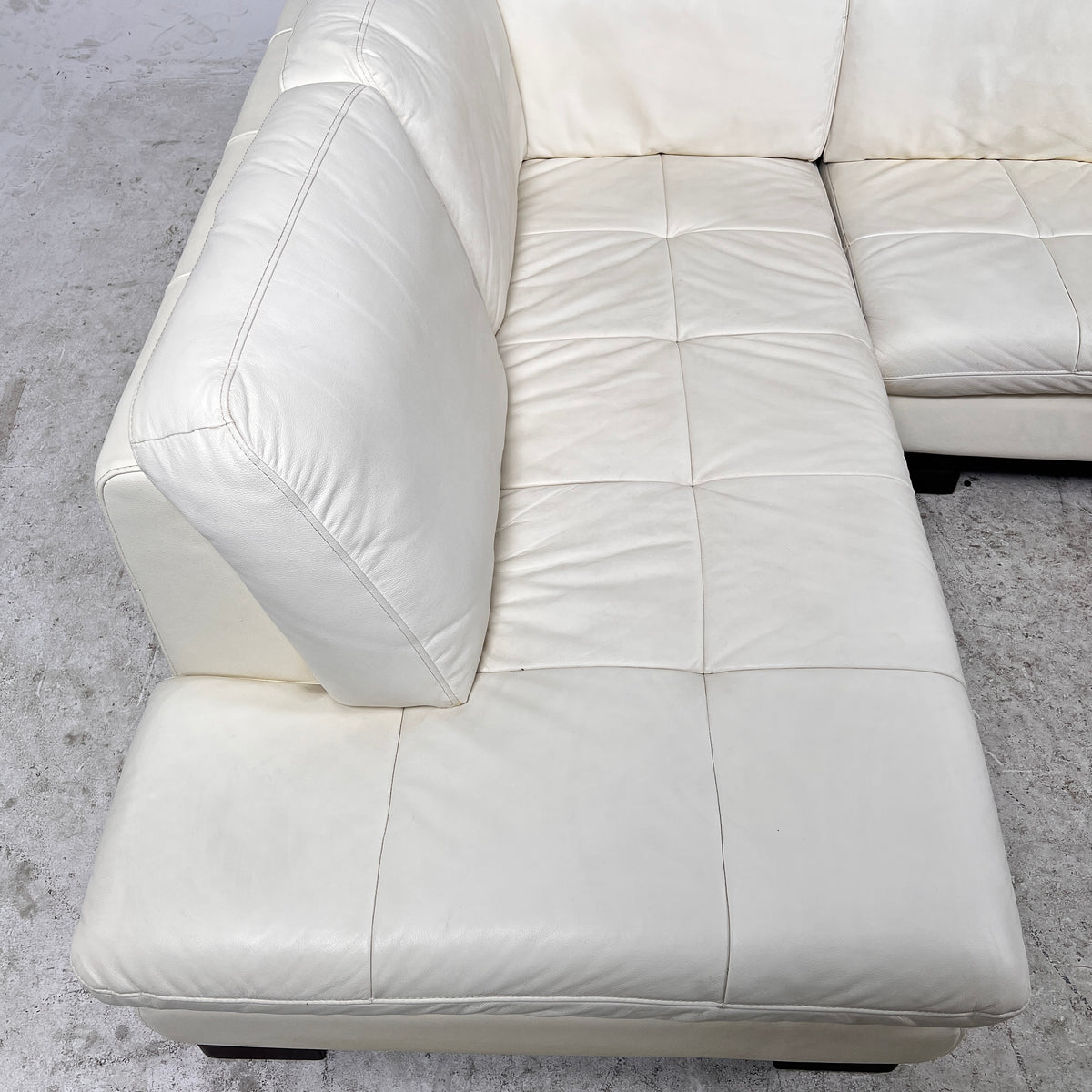 Scan Design Leather Sectional. L shaped sofa couch. Delivery available