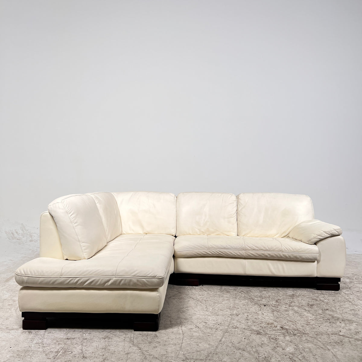 Scan Design Leather Sectional. L shaped sofa couch. Delivery available