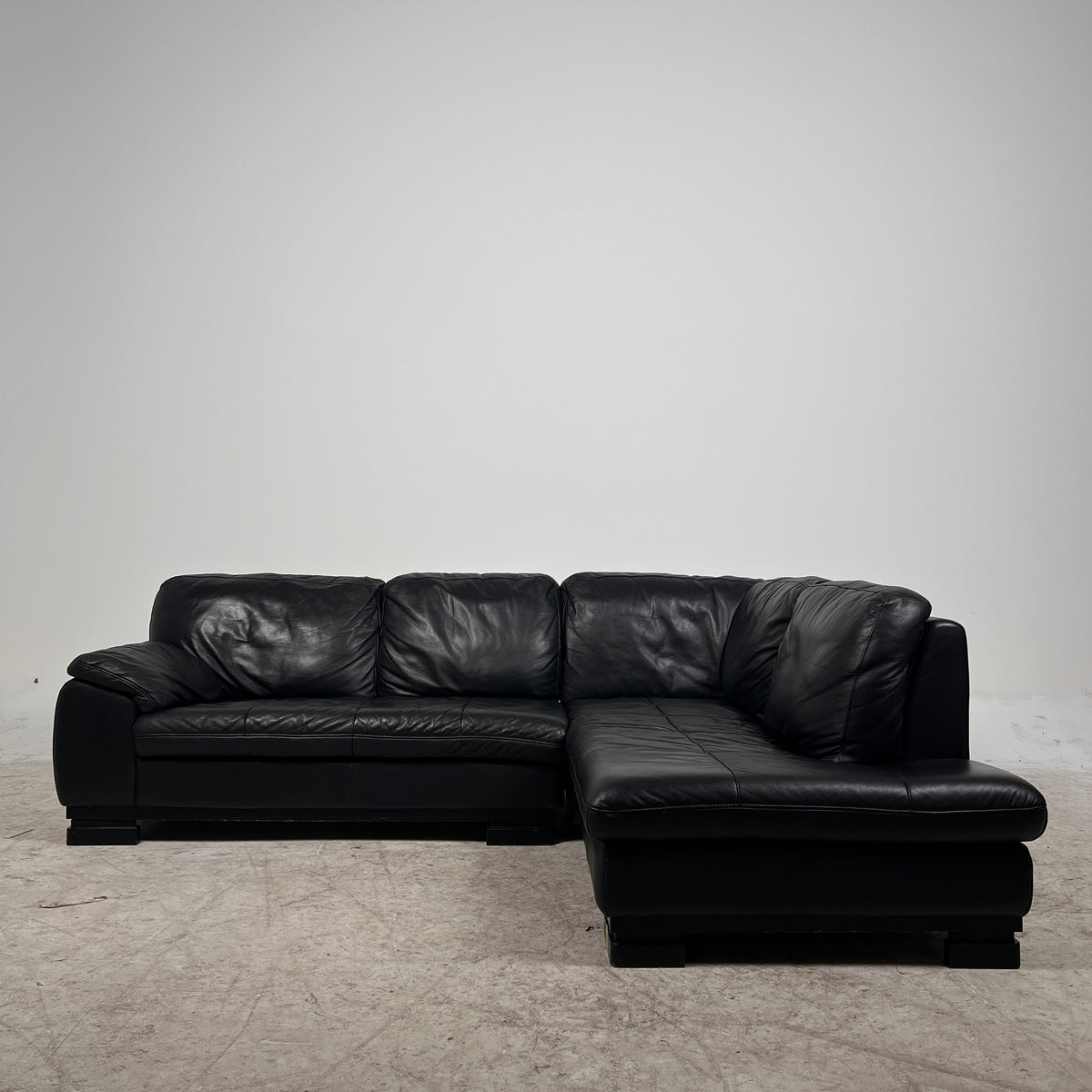 Scan Design Leather Sectional. L shaped sofa couch. Delivery available