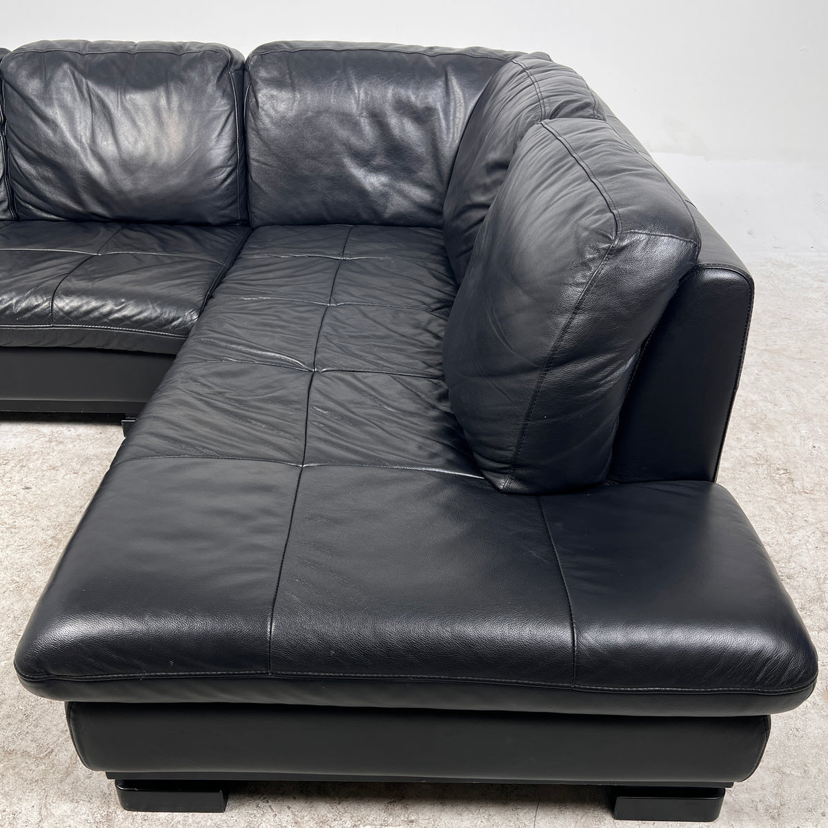 Scan Design Leather Sectional. L shaped sofa couch. Delivery available