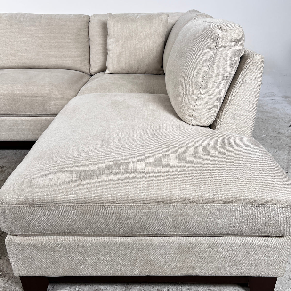 Thomasville Sectional + ottoman. L shaped sofa couch. Delivery available