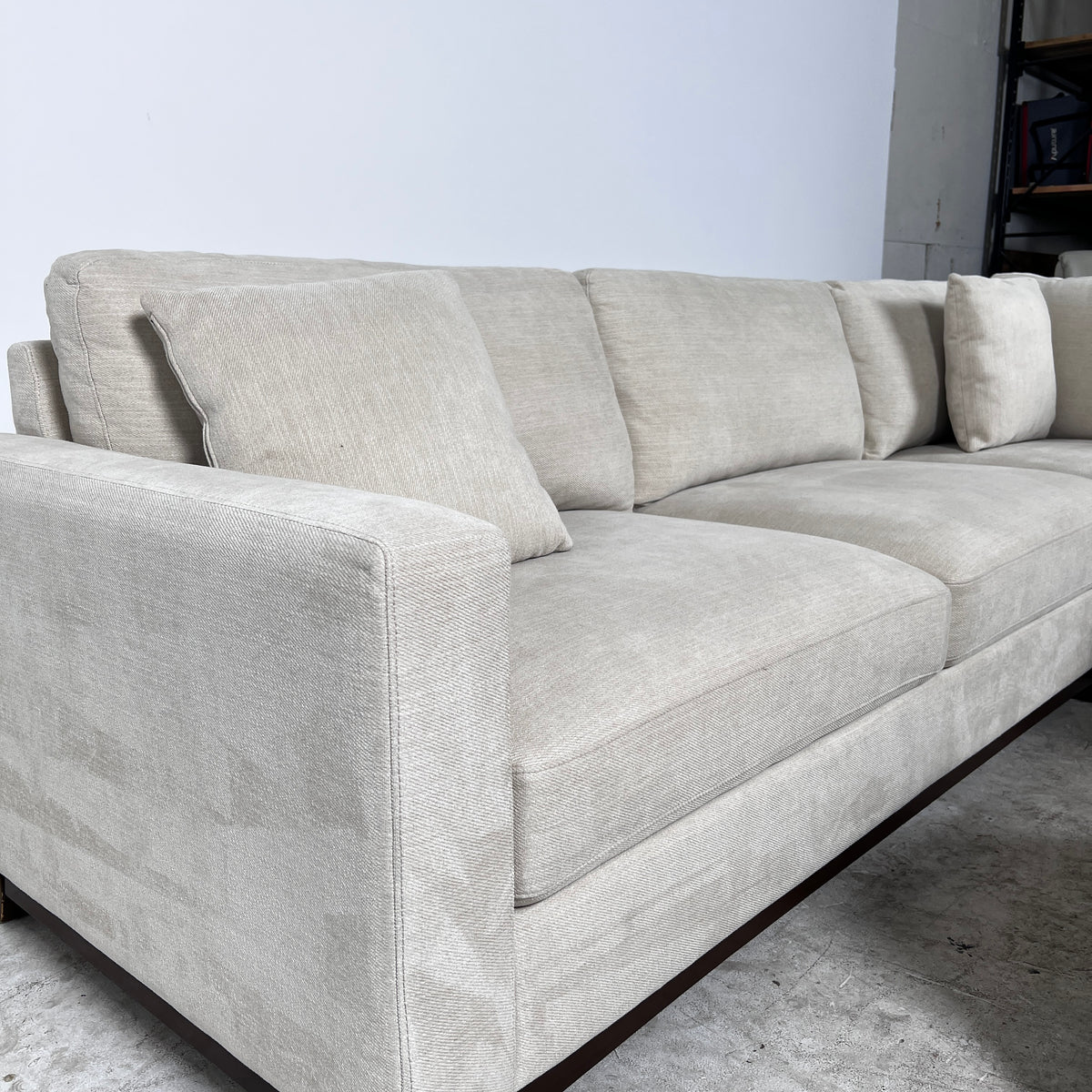 Thomasville Sectional + ottoman. L shaped sofa couch. Delivery available