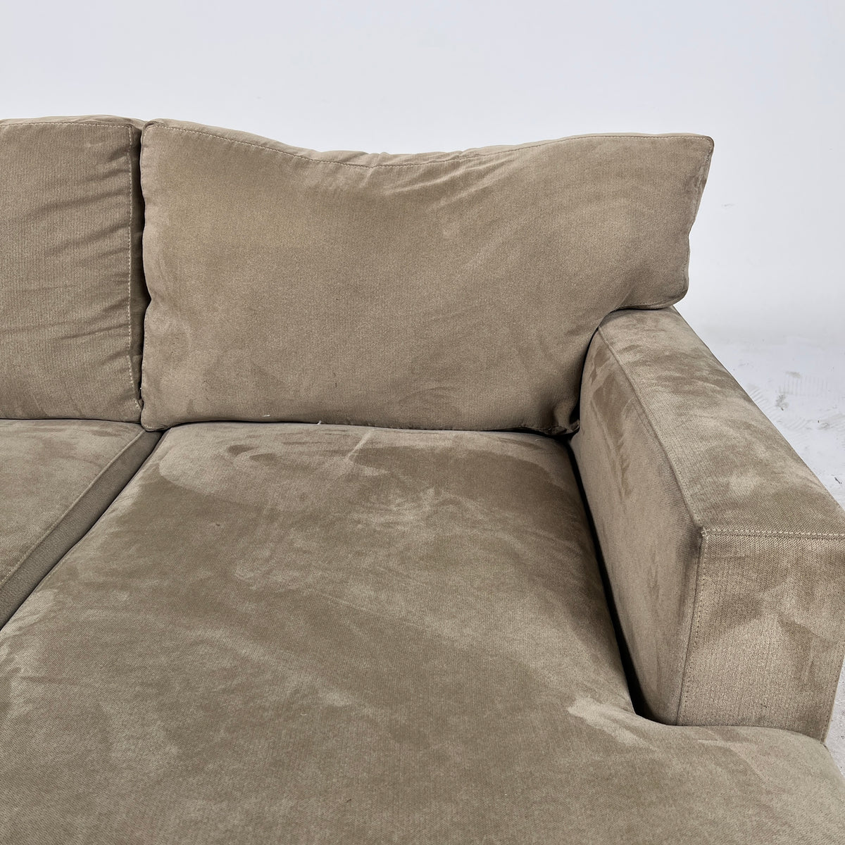 Crate And Barrel Sectional. L shaped sofa couch. Delivery available