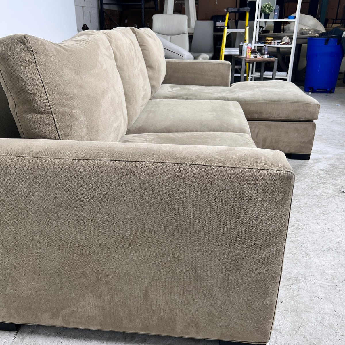 Crate And Barrel Sectional. L shaped sofa couch. Delivery available