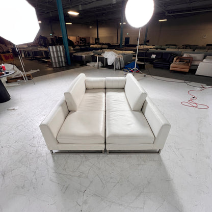 Genuine Leather Sofa set. 2 chaises. 3 seater sofa couch set