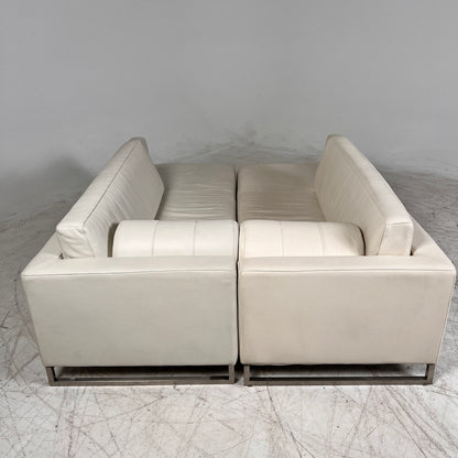 Genuine Leather Sofa set. 2 chaises. 3 seater sofa couch set