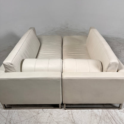 Genuine Leather Sofa set. 2 chaises. 3 seater sofa couch set