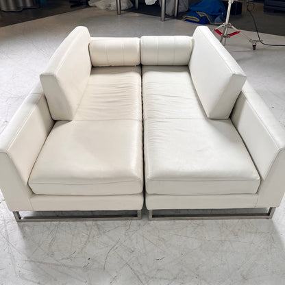 Genuine Leather Sofa set. 2 chaises. 3 seater sofa couch set