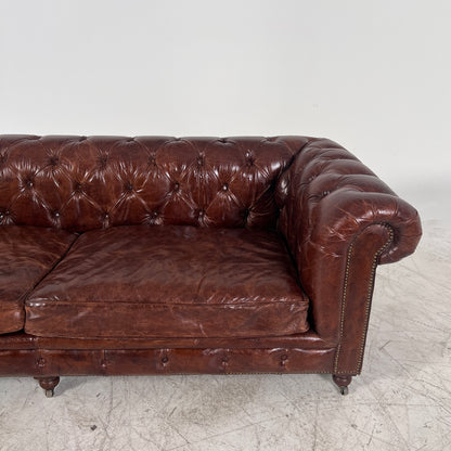 Restoration Hardware Chesterfield leather Sofa couch. Leather Rh