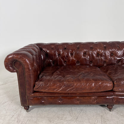 Restoration Hardware Chesterfield leather Sofa couch. Leather Rh