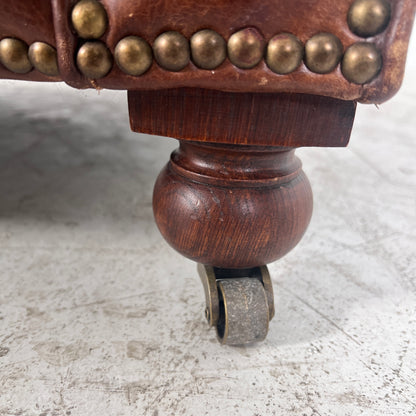 Restoration Hardware Chesterfield leather Sofa couch. Leather Rh